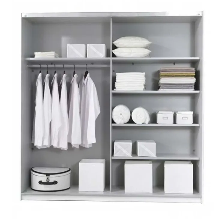 Armadio 221x210h cm 2 ante scorrevoli nero opaco Pascal Gihome®
