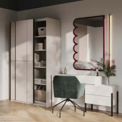 Armadio 120x210h cm 2 ante scorrevoli beige cashmere Procida