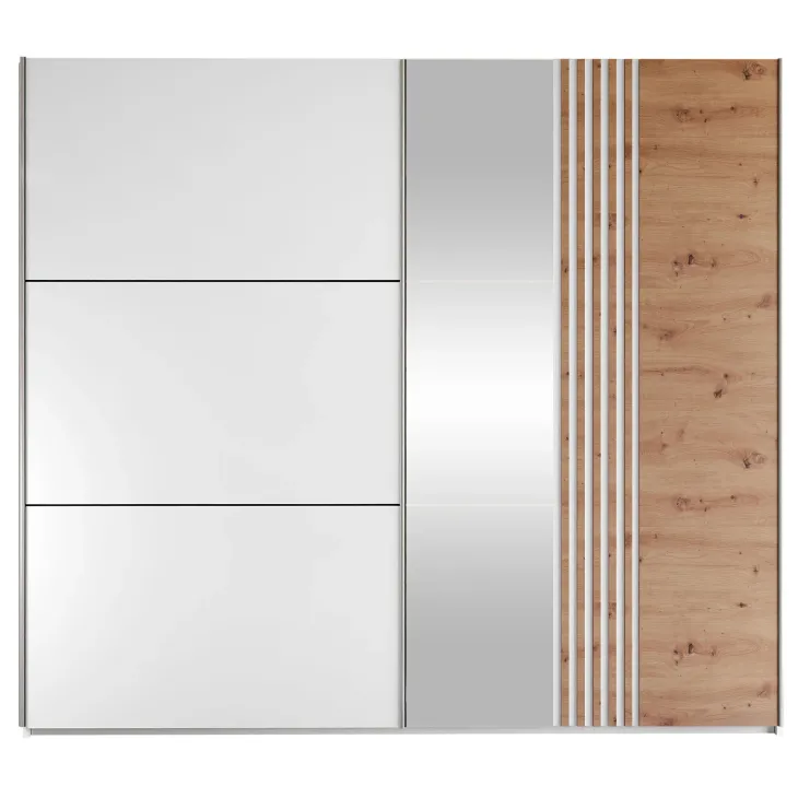 Armadio 250x215h cm 2 ante scorrevoli bianco Duppy