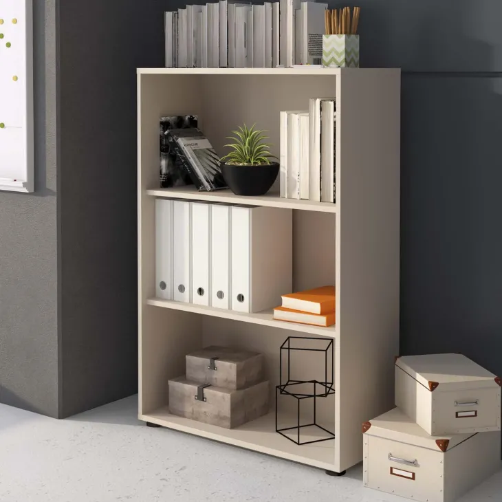 Arredo ufficio completo beige cashmere noce Woody