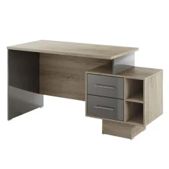 Arredo ufficio completo moderno rovere antracite lucido Time 3