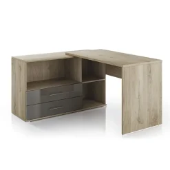 Arredo ufficio completo moderno rovere antracite lucido Time 21