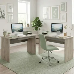 Arredo ufficio completo moderno rovere antracite lucido Time 16