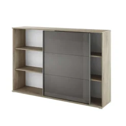 Arredo ufficio completo moderno rovere antracite lucido Time 1