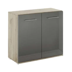 Arredo ufficio completo rovere antracite lucido Time 4