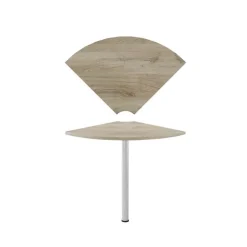 Arredo ufficio completo rovere antracite lucido Time 4