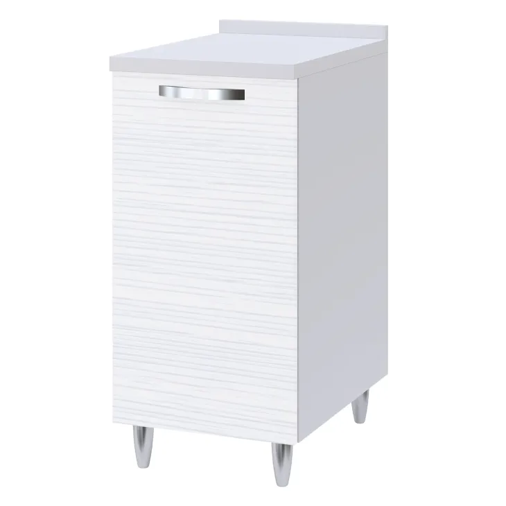 Base sottolavello 120x86h cm reversibile 3 ante bianco frassinato Talise