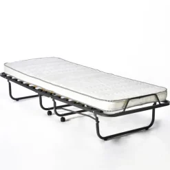 Brandina pieghevole a doghe con materasso 90x200cm Alba