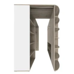 Cabina armadio 148x199h cm ad angolo cameretta rovere champagne beige Fabio Gihome®