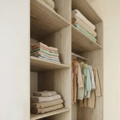 Cabina armadio 148x199h cm ad angolo cameretta rovere champagne beige Fabio Gihome®