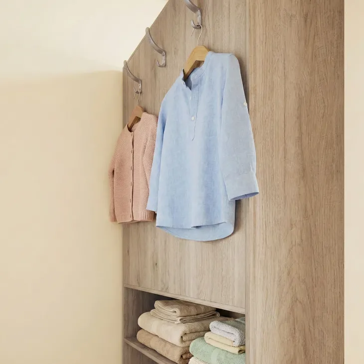 Cabina armadio 148x199h cm ad angolo cameretta rovere champagne beige Fabio Gihome®