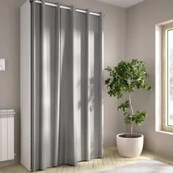 Cabina armadio 98x205h cm 2 cassetti con tenda bianco rovere Vixa