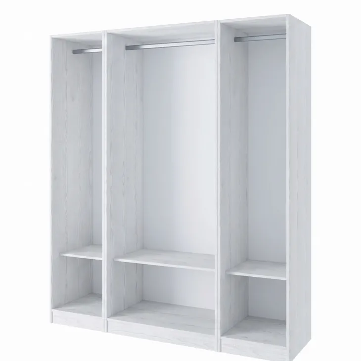 Cabina armadio 160x201h cm con appendiabiti bianco frassinato Dulcinea 3