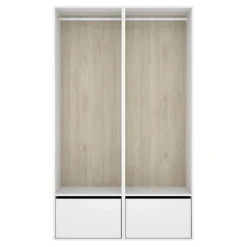 Cabina armadio 120x205h cm con scarpiera bianco rovere Vixa