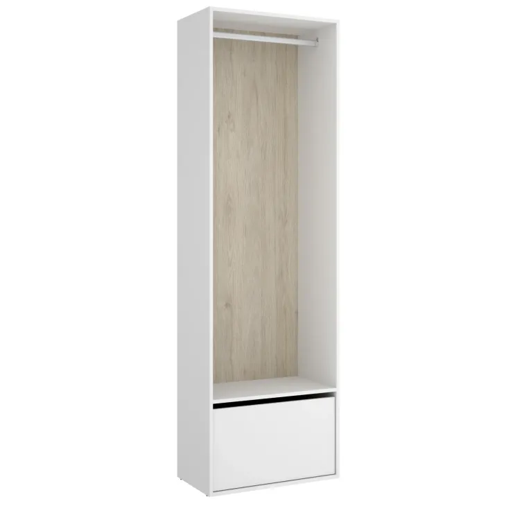 Cabina armadio 60x205h cm con scarpiera bianco rovere Vixa