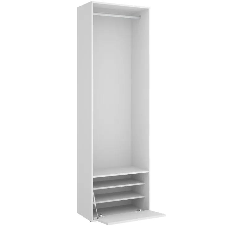 Cabina armadio 60x205h cm con scarpiera bianco rovere Vixa