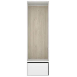 Cabina armadio 60x205h cm con scarpiera bianco rovere Vixa