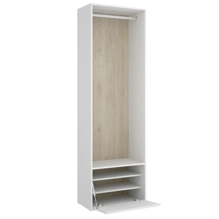 Cabina armadio 60x205h cm con scarpiera bianco rovere Vixa