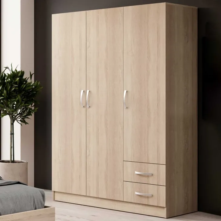 Camera completa con letto contenitore alla francese rovere Tropea