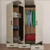 Camera completa matrimoniale con comò moderna rovere scuro e chiaro Rovigo