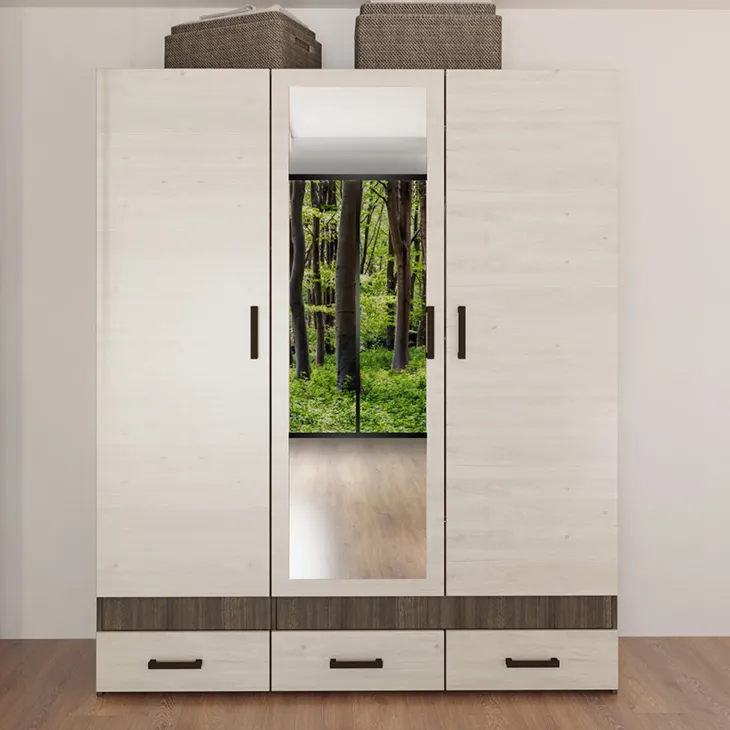 Camera completa matrimoniale con comò moderna rovere scuro e chiaro Rovigo