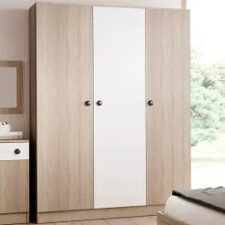 Camera completa matrimoniale con contenitore rovere bianco opaco Vieste