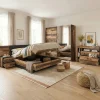 Camera da letto completa matrimoniale legno vecchio antico nero Lubiana