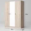 Camera da letto completa matrimoniale rovere bianco opaco Vieste