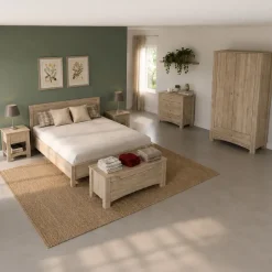 Camera da letto completa matrimoniale rovere sonoma Londra