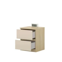 Camera da letto matrimoniale completa beige cashmere rovere Elvira