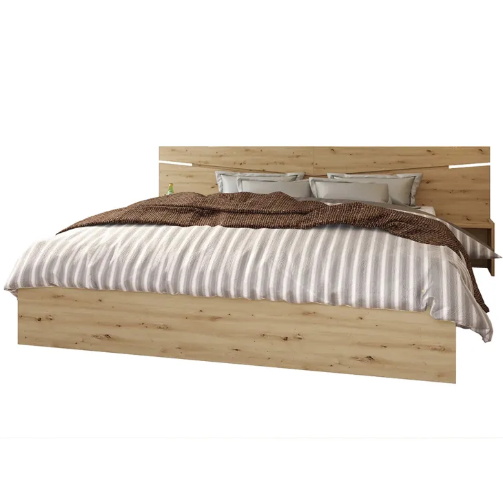 Camera da letto moderna completa matrimoniale rovere rustico Camilla 2