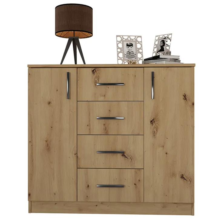 Camera da letto moderna completa matrimoniale rovere rustico Camilla 2