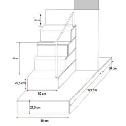 Cameretta bambini completa 2 letti singoli bianco rosa Diego Gihome®