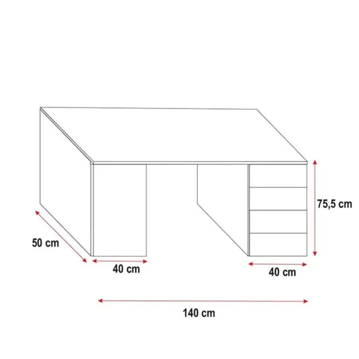 Cameretta bambini completa 324x86cm 2 letti singoli bianco Diego Gihome®