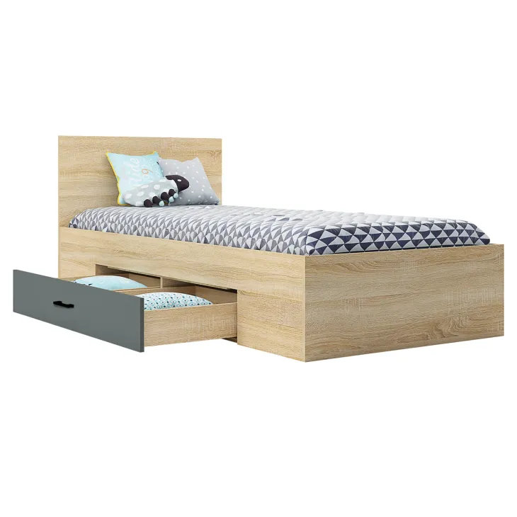 Cameretta completa per bambini rovere antracite bianco Chiaretto