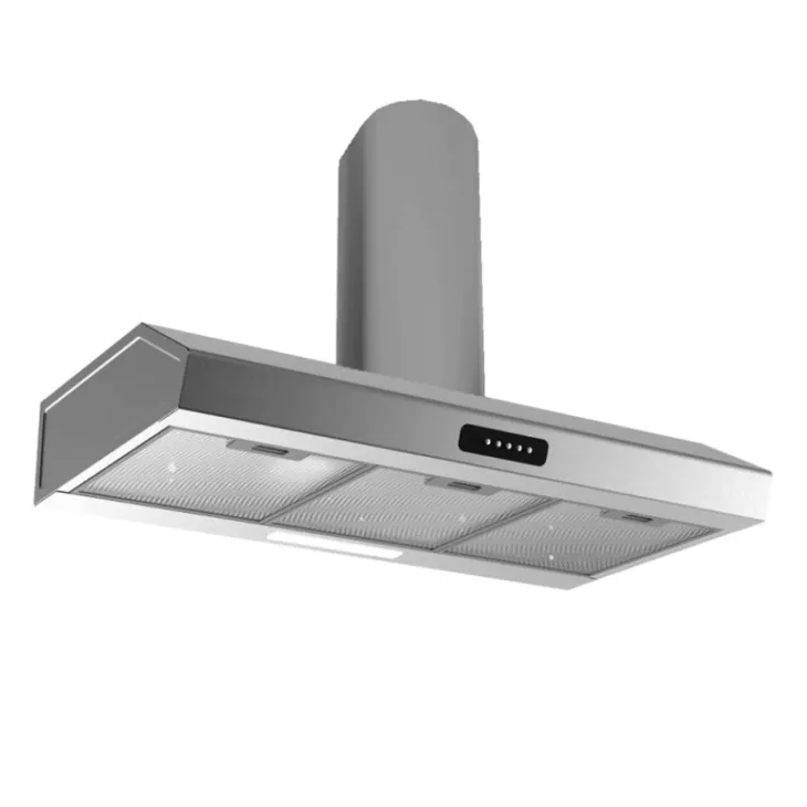 Cappa aspirante 90cm libera installazione acciaio inox Kumtel