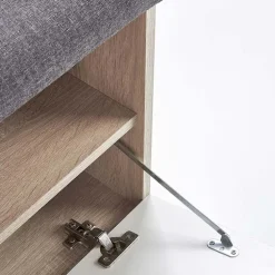 Cassapanca scarpiera 70x45h cm da ingresso moderna rovere Viki