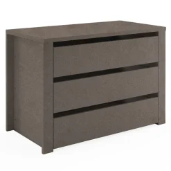 Cassettiera interna 3 cassetti per armadio modulo 90cm marrone bronzo Batty