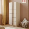 Cassettiera multifunzione 50x138h cm 6 cassetti beige cashmere rovere scuro Fummy