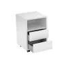Cassettiera ufficio 40x62h cm 2 cassetti bianco Callum