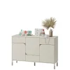 Cassettiera 130x87h cm 3 ante 3 cassetti multiuso beige cashmere Rita