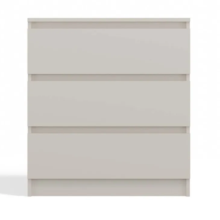 Cassettiera 70x75h cm 3 cassetti beige cashmere Kitri