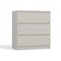 Cassettiera 70x75h cm 3 cassetti beige cashmere Kitri