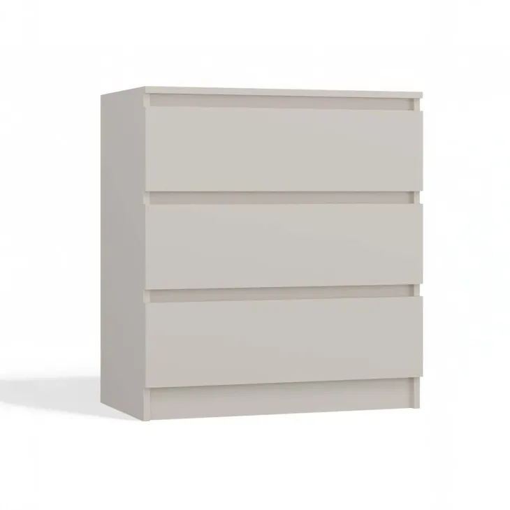 Cassettiera 70x75h cm 3 cassetti beige cashmere Kitri