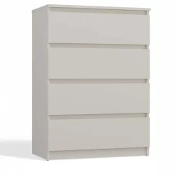 Cassettiera 70x97h cm 4 cassetti beige cashmere Kitri