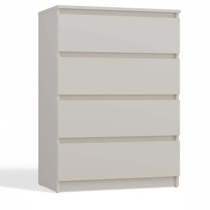 Cassettiera 70x97h cm 4 cassetti beige cashmere Kitri