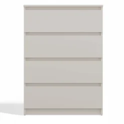 Cassettiera 70x97h cm 4 cassetti beige cashmere Kitri