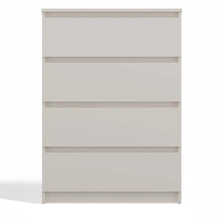 Cassettiera 70x97h cm 4 cassetti beige cashmere Kitri