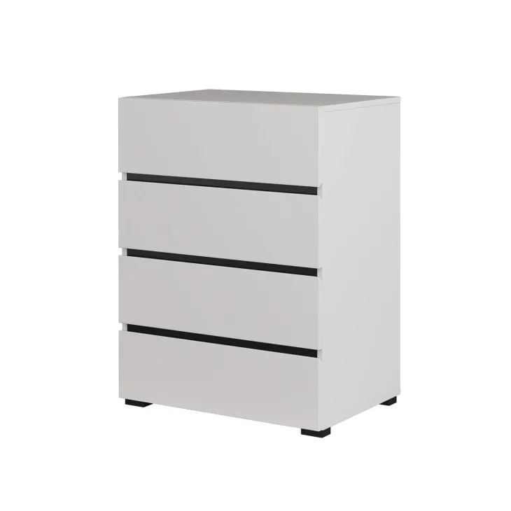 Cassettiera 60x79h cm 4 cassetti bianco Lolla
