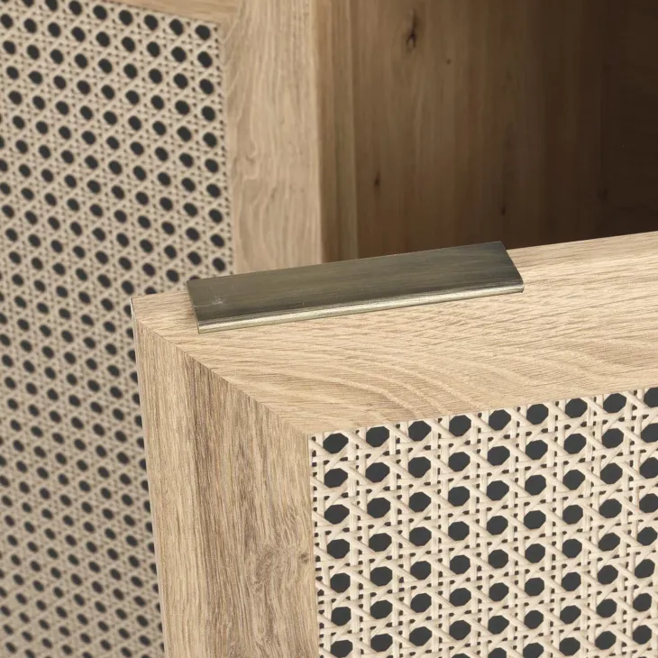 Cassettiera 80x85h cm 3 cassetti moderna rovere Sombra